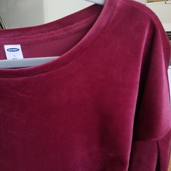 Old navy velour blouse size large - Picture 7 of 7